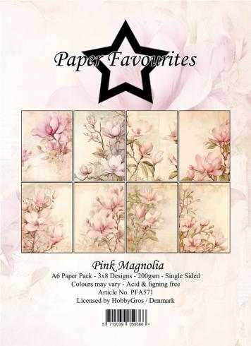 Paper Favourites - Designpapier "Pink Magnolia" Paper Pack A6 - 24 Bogen