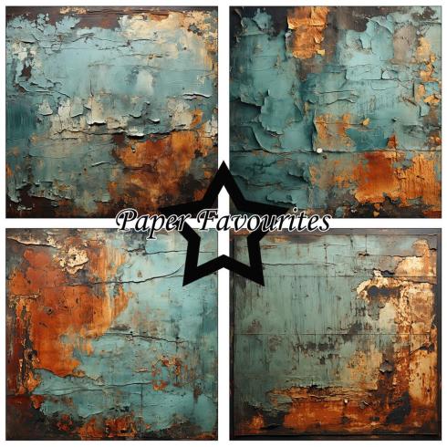 Paper Favourites - Designpapier "Rusty Copper" Paper Pack 12x12 Inch 8 Bogen