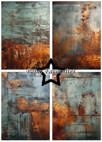 Paper Favourites - Designpapier "Rusty Copper" Paper Pack A5 - 24 Bogen