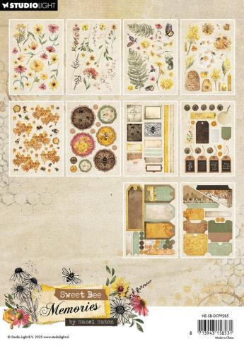 Studio Light - Stanzteile "Sweet Bee Memories" Die Cut Block - 10 Bogen