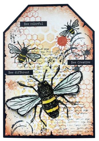 Studio Light - Aufkleber "Sweet Bee Memories Sentiments" Sticker Paper Pad