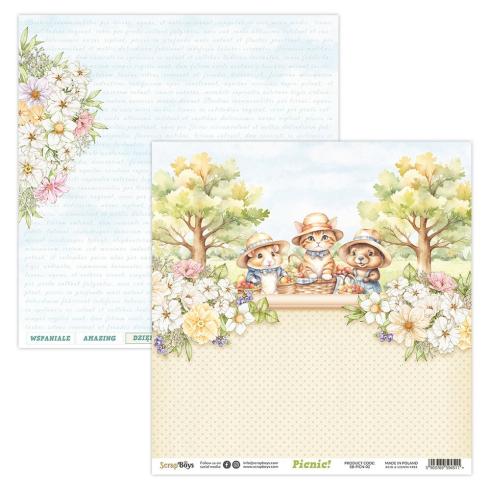 ScrapBoys - Designpapier "Picnic!" Paper Pack 12x12 Inch - 12 Bogen