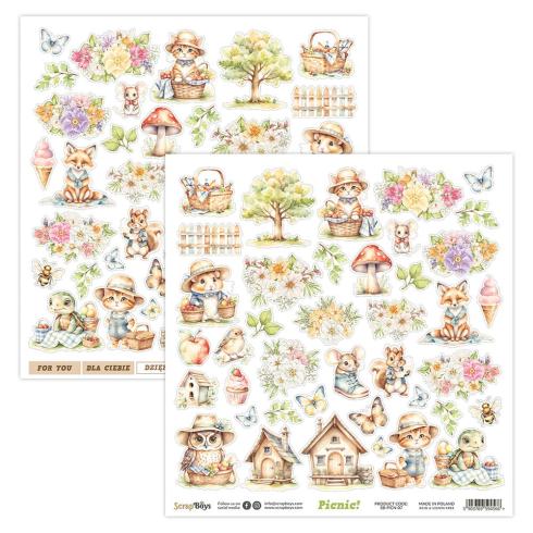 ScrapBoys - Designpapier "Picnic!" Paper Pack 12x12 Inch - 12 Bogen