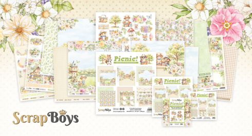 ScrapBoys - Designpapier "Picnic!" Paper Pack 12x12 Inch - 12 Bogen