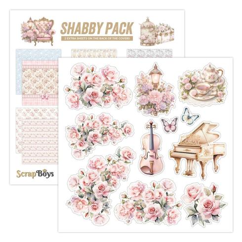 ScrapBoys - Designpapier "Shabby Pack" Paper Pack 8x8 Inch - 12 Bogen