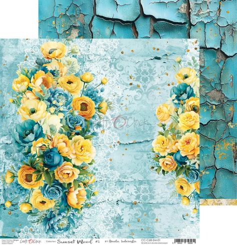 Craft OClock - Designpapier "Sunset Mood" Paper Pack 12x12 Inch - 6 Bogen