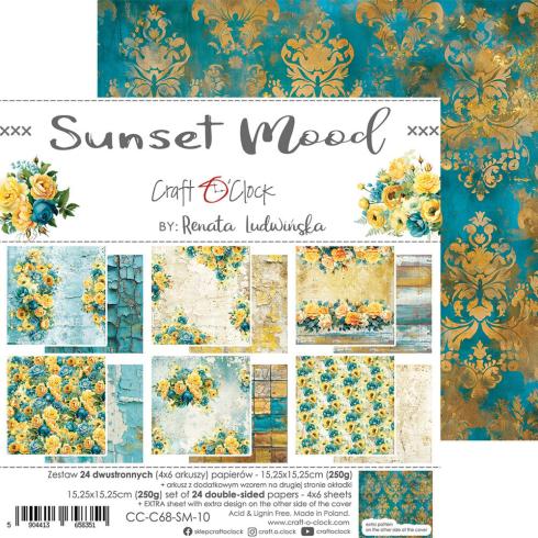 Craft OClock - Designpapier "Sunset Mood" Paper Pack 6x6 Inch - 24 Bogen