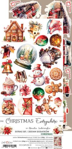 Craft OClock - Ausschneidebogen "Christmas Everywhere" Extra Set Mix - 18 Bogen