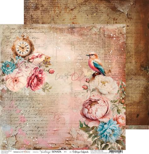 Craft OClock - Designpapier "Vintage Sonata" Paper Pack 12x12 Inch - 6 Bogen