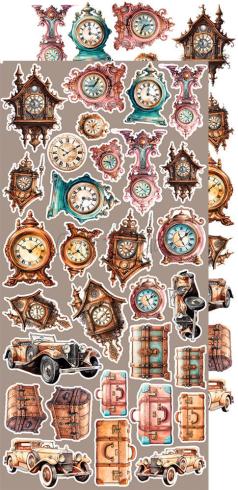 Craft OClock - Ausschneidebogen "Vintage Sonata" Extra Set Vintage - 18 Bogen