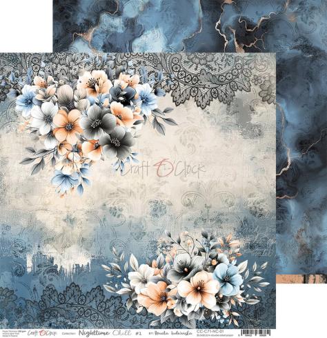 Craft OClock - Designpapier "Nighttime Chill" Paper Pack 12x12 Inch - 6 Bogen