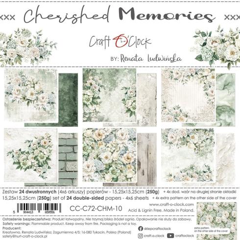 Craft OClock - Designpapier "Cherished Memories" Paper Pack 6x6 Inch - 24 Bogen