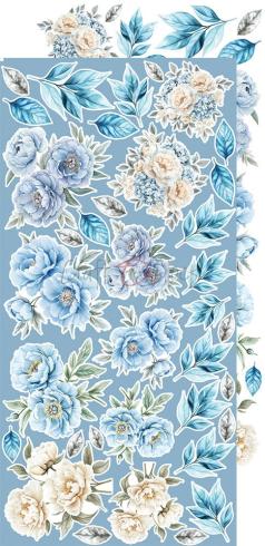 Craft OClock - Ausschneidebogen "Something Blue" Extra Set Flowers & More - 18 Bogen