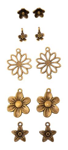 Studio Light - Metallanhänger "Flowers" Metal Charms 