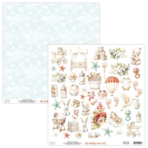 Mintay Papers - Papier Elemente "Lullaby Lane" Paper Elements 12x12 Inch