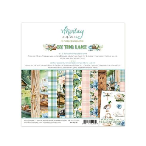 Mintay Papers - Designpapier "By The Lake" Scrapbooking Paper Pad 6x6 Inch - 24 Bogen