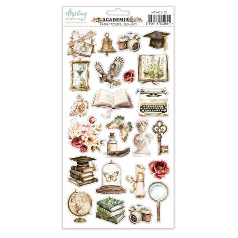 Mintay Papers - Aufkleber "Academia" Paper Sticker Elements 6x12 Inch