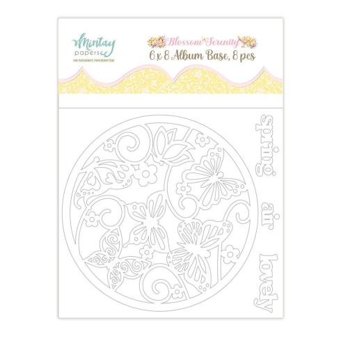 Mintay Papers "Blossom Serenity" Chipbaord Album Base 6x8 Inch