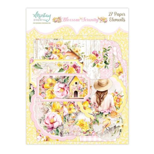 Mintay Papers - Papier Elemente - Stanzteile "Blossom Serenity" Paper Elements 6x8 Inch