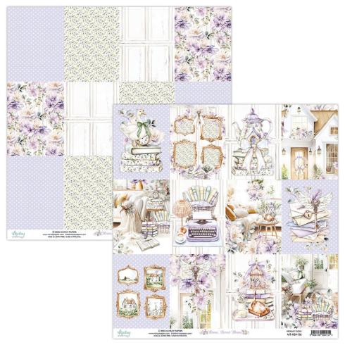 Mintay Papers - Designpapier "Home, Sweet Home" Scrapbooking Paper Pad 12x12 Inch - 12 Bogen