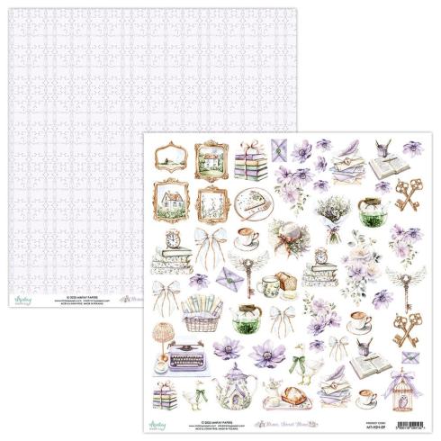 Mintay Papers - Designpapier "Home, Sweet Home" Scrapbooking Paper Pad 12x12 Inch - 12 Bogen