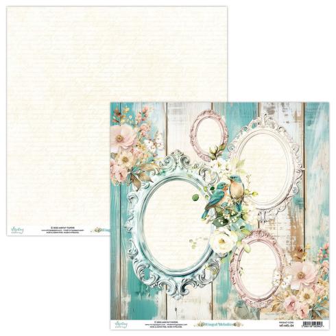 Mintay Papers - Designpapier "Winged Melodies" Scrapbooking Paper Pad 12x12 Inch - 12 Bogen