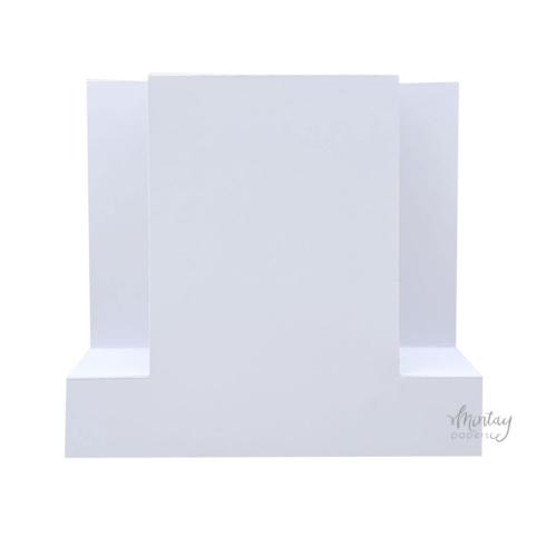 Mintay Papers - Kartenbasis "Panel" Card Base White 14x15cm - 5 Stück