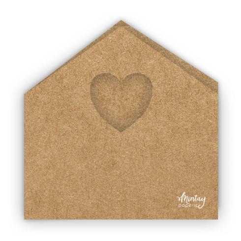 Mintay Papers - Kartenbasis "House" Card Base Kraft 15x15cm - 5 Stück