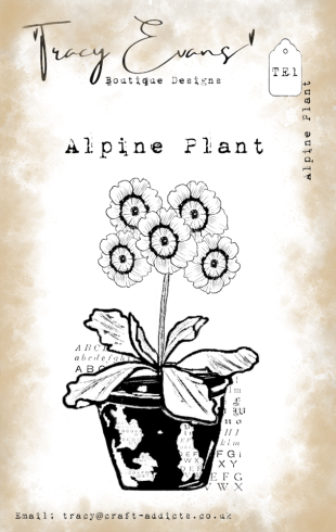 Tracy Evans - Stempelset "Alpine Plant" Clear Stamps