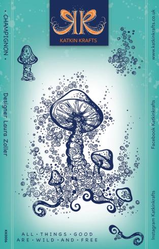 Katkin Krafts - Stempelset "Champignon" Clear Stamps