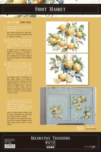 Papers For you - Transfer Aufkleber "Lemon" Decor Transfers 24x35 Inch