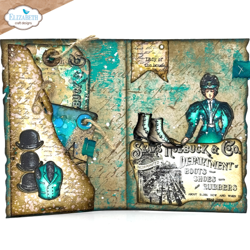 Elizabeth Craft Designs - Stanzschalone "Playful Grunge" Dies