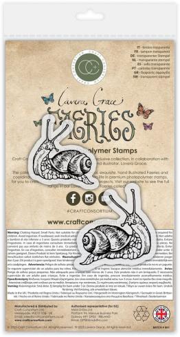 Craft Consortium - Stempelset "Snails" Clear Stamps