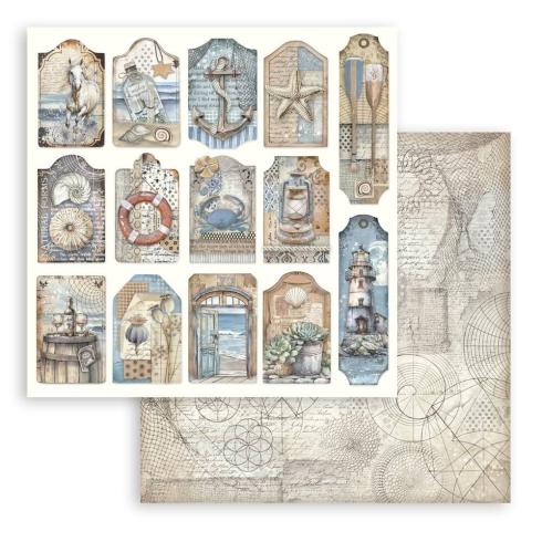 Stamperia - Designpapier "Silent Sea" Paper Pack 12x12 Inch - 10 Bogen