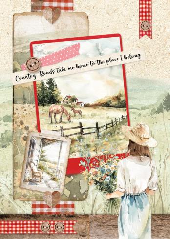 Studio Light  "Country Roads" Cardmaking Pad A4
