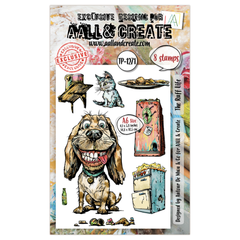 AALL and Create - Stempelset A6 "The Ruff Life" Clear Stamps