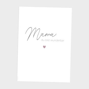 Spruchposter "Mama Weiß" | Geschenkidee | Personalisiert  | Muttertag| Wanddeko