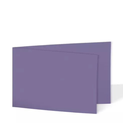Doppelkarte - Faltkarte 240g/m² DIN A6 quer in violett