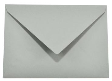 Briefumschläge - Briefhüllen in seidengrau, DIN B6 120g/m² oF, Nassklebung
