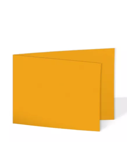 Doppelkarte - Faltkarte 240g/m² DIN B6 quer in altgold