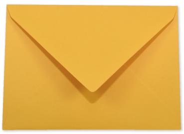 Briefumschläge - Briefhüllen in altgold, DIN A5 120g/m² oF, Nassklebung
