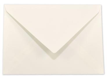 Briefumschläge - Briefhüllen in elfenbein, DIN A5 120g/m² oF, Nassklebung