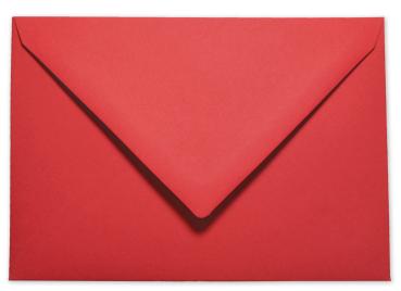 Briefumschläge - Briefhüllen in rot, DIN A5 120g/m² oF, Nassklebung