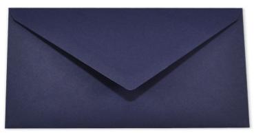 Briefumschlag DIN lang in nachtblau, 120g, ohne Fenster, Nassklebung