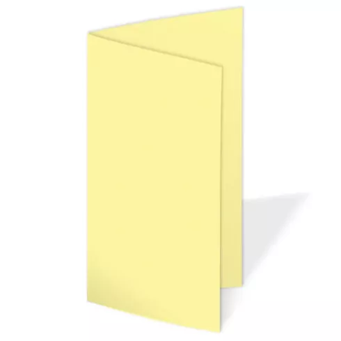 Faltkarte DIN Lang  240g/m²  in gelb