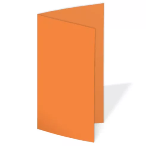 Faltkarte DIN Lang  240g/m²  in orange