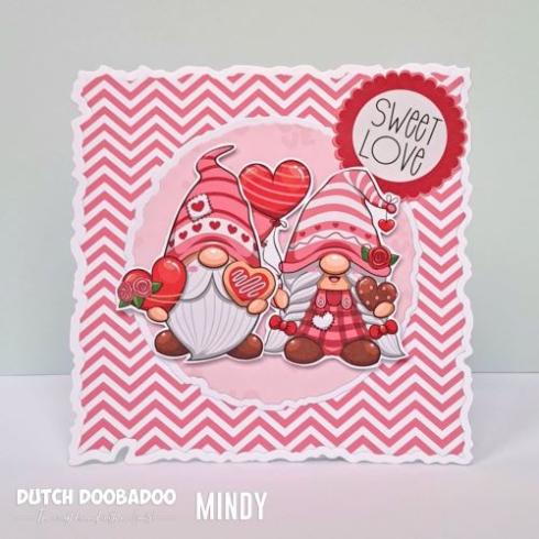 Dutch Doobadoo - Gummistempel "Gnome Jongen Valentijn" Rubber Stamp 8,3x7cm