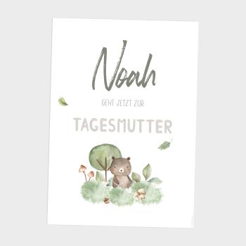 Tagesmutter-Kind "Waldtiere" | Einschulung | Meilensteintafel | Geschenk 1. Geburtstag | Personalisiertes Geschenk