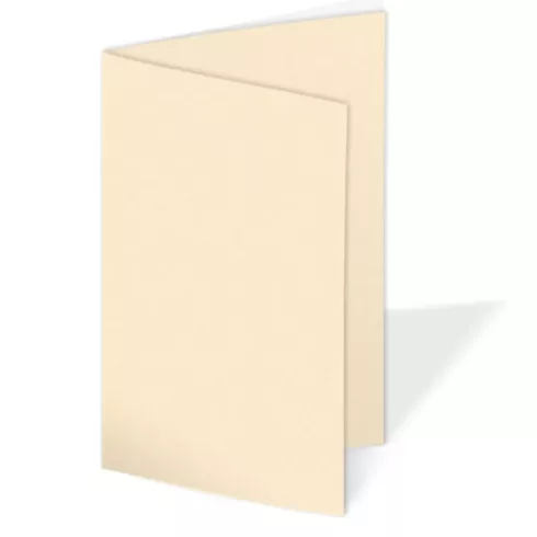 Doppelkarte - Faltkarte 240g/m² DIN A5 in creme