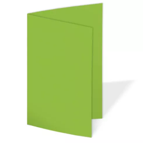 Doppelkarte - Faltkarte 240g/m² DIN A6 in grasgrün